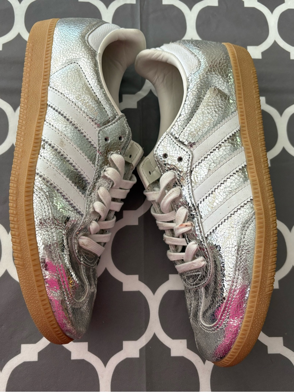 Adidas Samba OG silver metallic sneakers - Picture 8 of 12